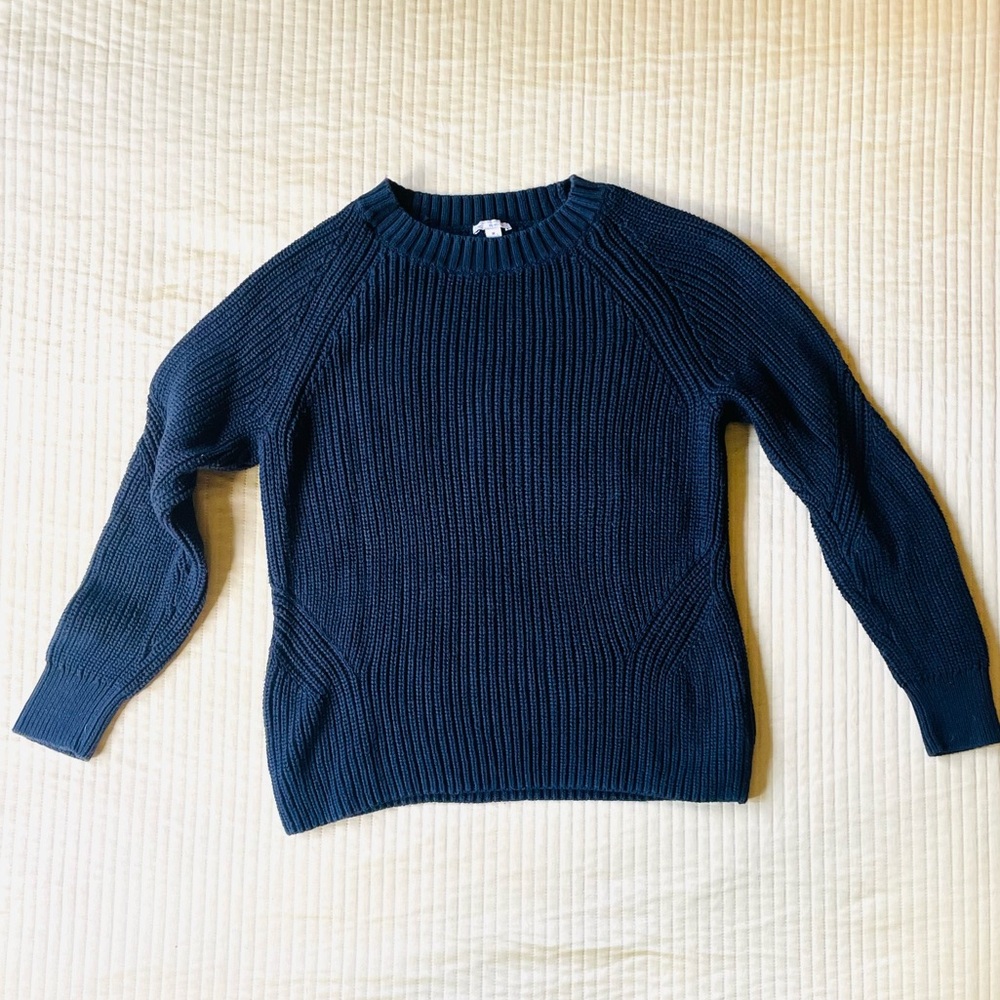 Gap Women’s Black Cotton Crew Neck Sweater